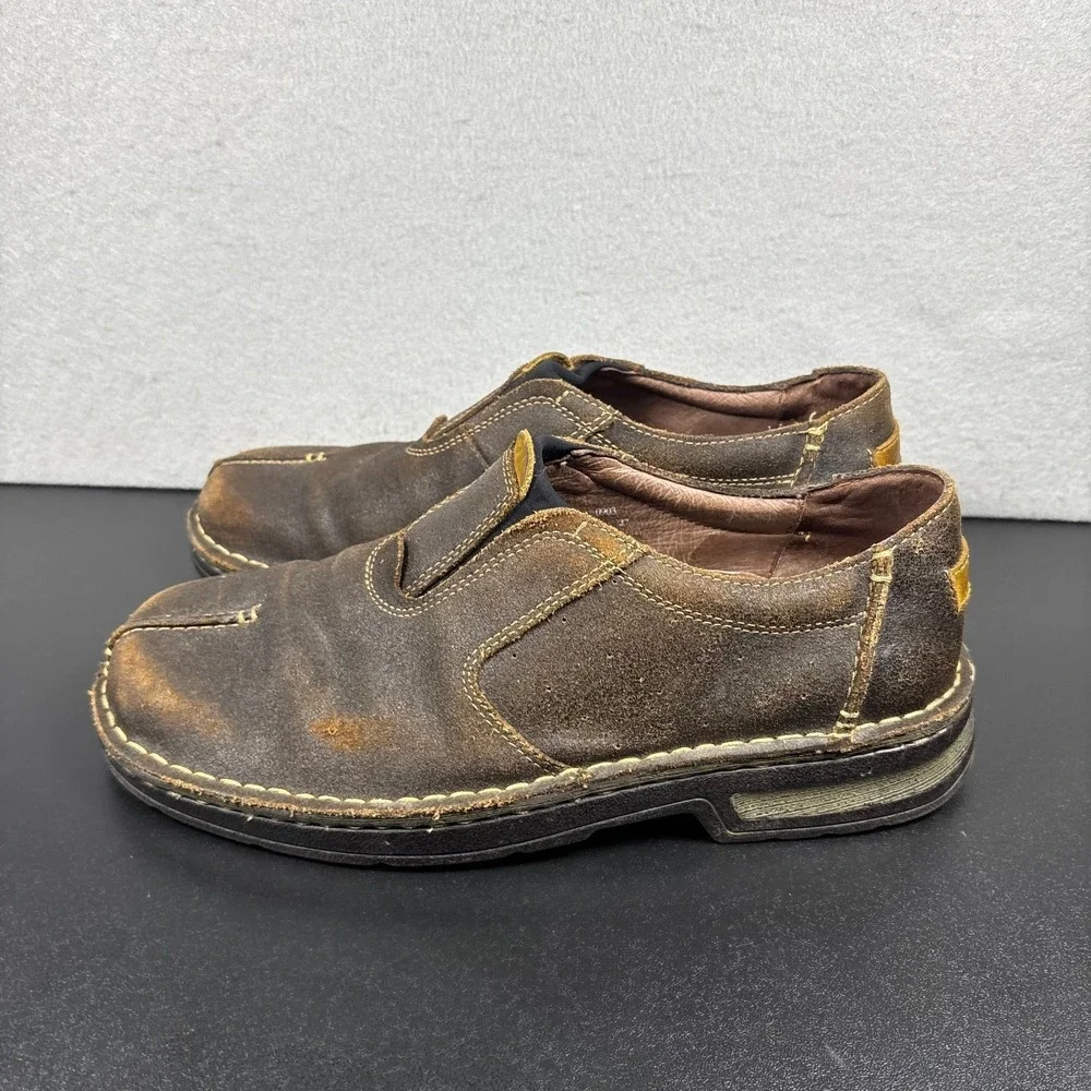 Clarks Garnett 35143 Brown‎ Loafer Shoes Leather Sneakers Size 10M Slip On